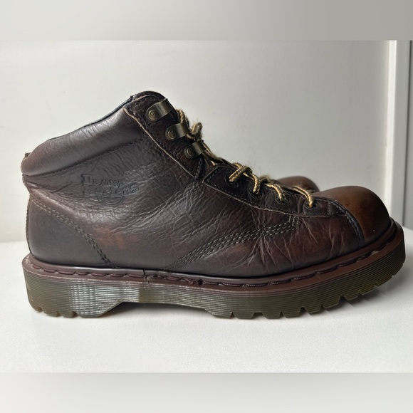 Vtg Dr. Martens 8287 Doc Chunky Grizzly Leather Combat Men’s Boots UK 12 US 13 - Picture 2 of 11